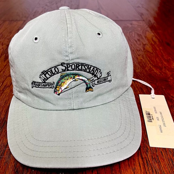 ‼️SOLD‼️ Polo Ralph Lauren Trout Hat Pale Green - Picture 1 of 5